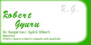 robert gyuru business card